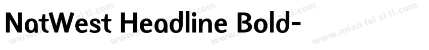 NatWest Headline Bold字体转换